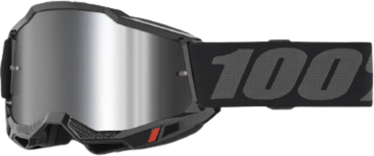 100percent100percent-ACCURI 2 Goggle Black - Mirror Silver Lens