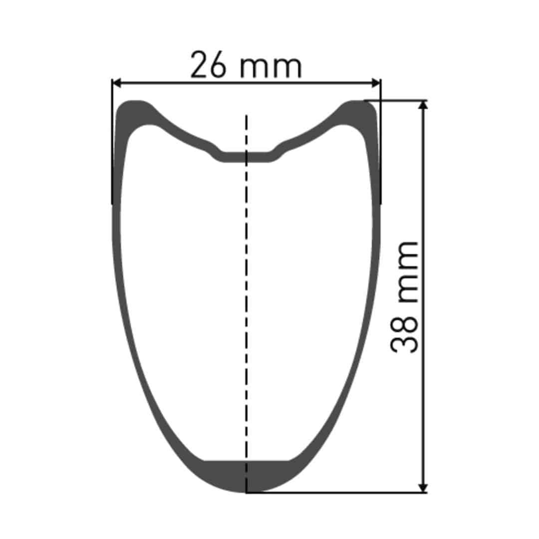DT SwissDT Swiss-CRC 1100 SPLINE Laufrad T 700c CL 38 100/12mm