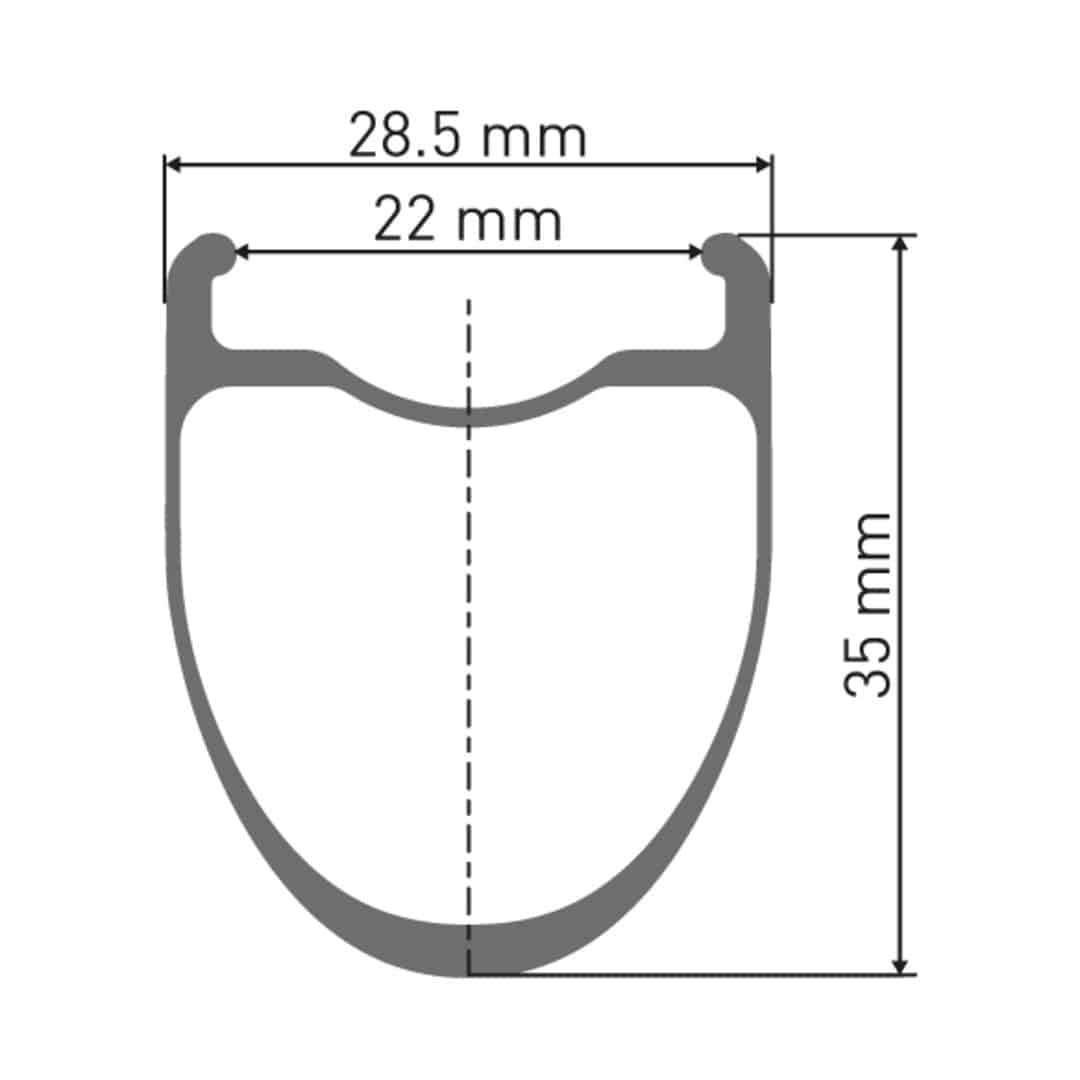 DT SwissDT Swiss-ERC 1100 DICUT Laufrad 700c CL 35 100/12mm