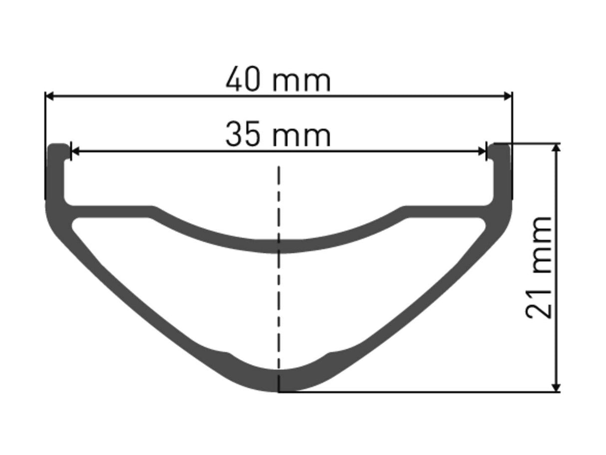 DT SwissDT Swiss-HX 581 Felge DB 27.5" 35 28L