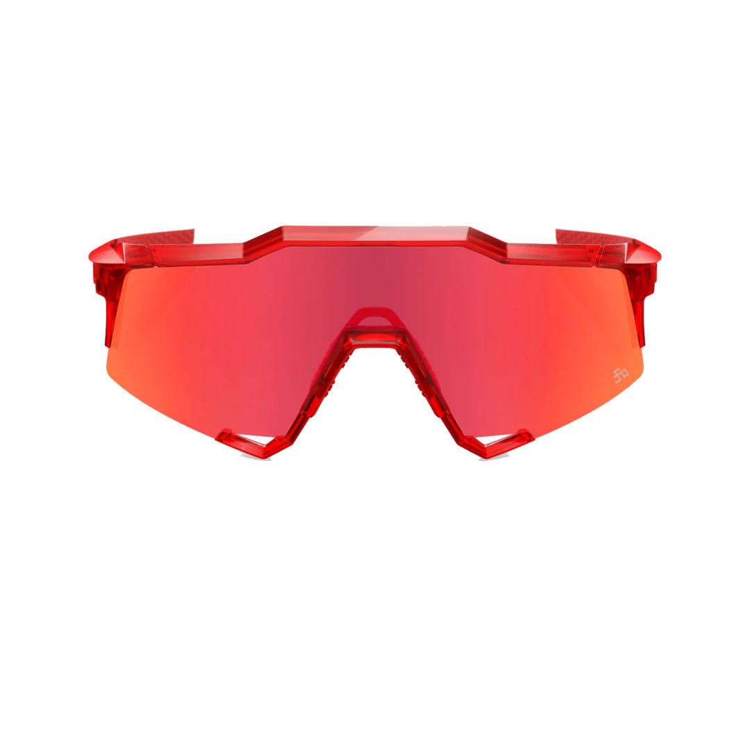 100percent100percent-Speedcraft Gloss Translucent Red/Hiper Red Mirror lens