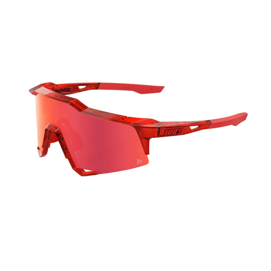 100percent100percent-Speedcraft Gloss Translucent Red/Hiper Red Mirror lens