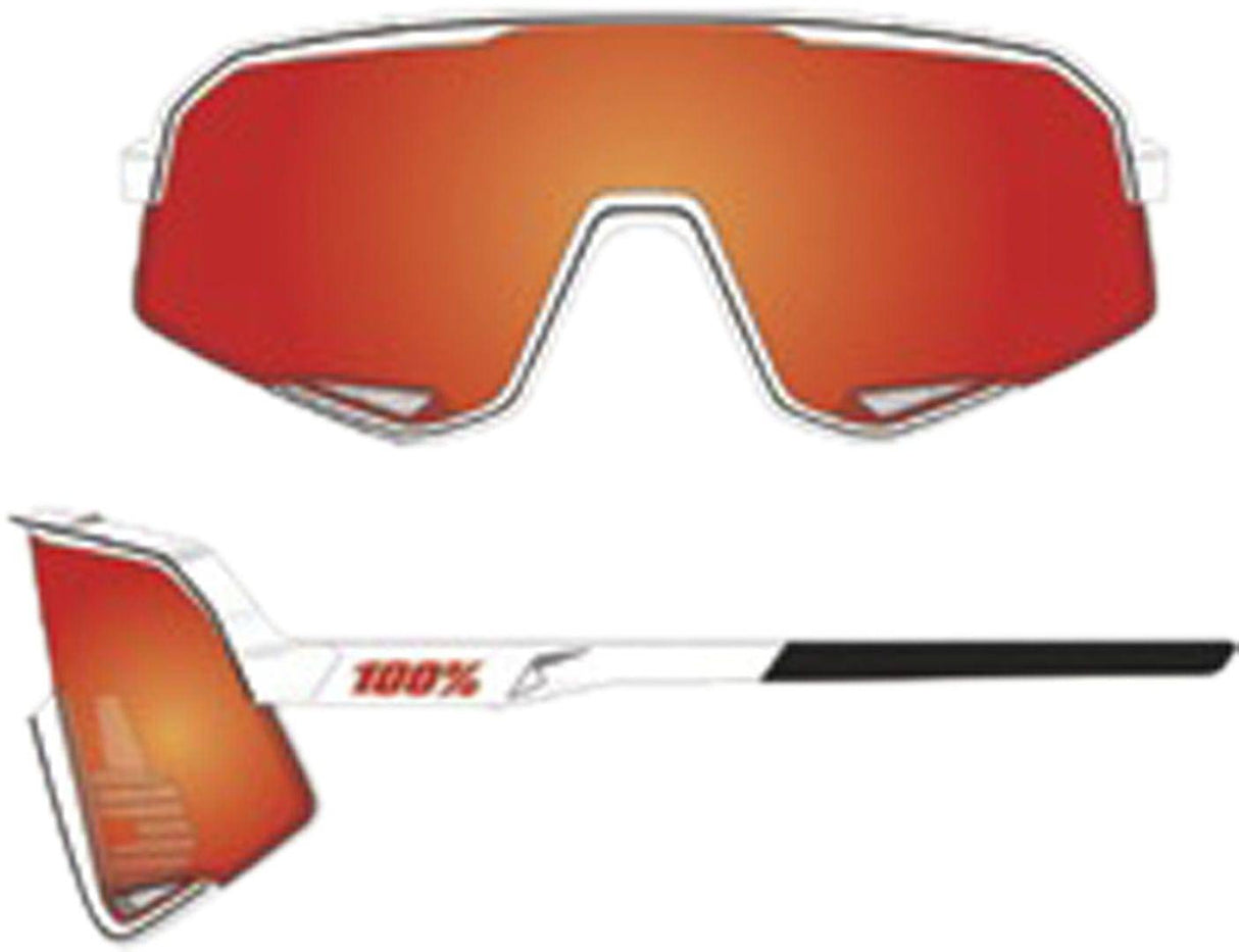 100percent100percent-Slendale - Soft tact White - HiPER Red Multilayer Mirro