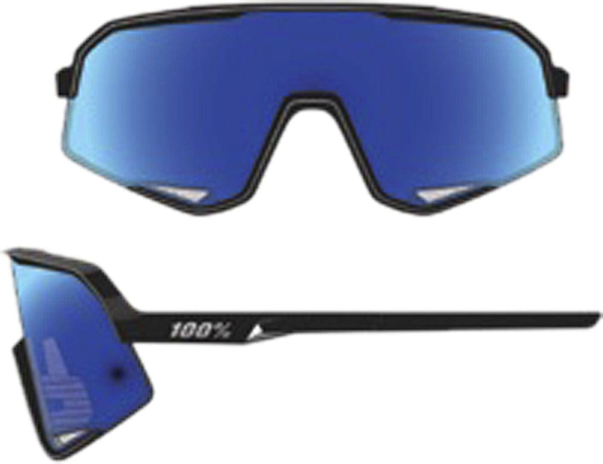 100percent100percent-Slendale - Matte Black - HiPER Blue Multilayer Mirror L