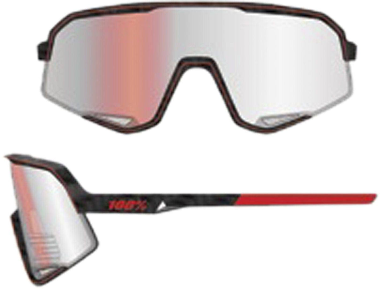 100percent100percent-Slendale - Gloss Crabon Fiber - HiPPER Crimson-Silver L