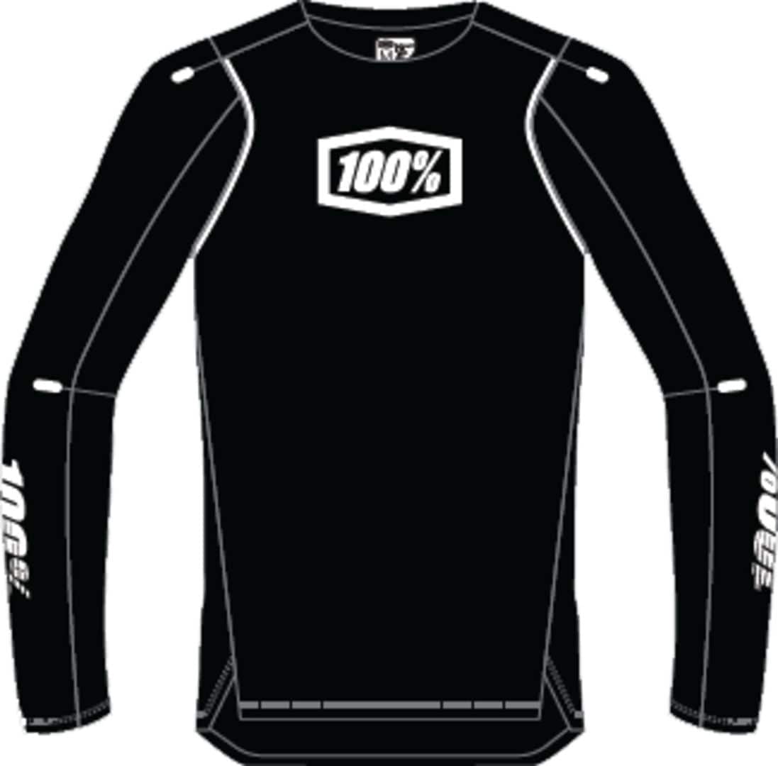100percent100percent-R-CORE-X Long Sleeve Jersey schwarz