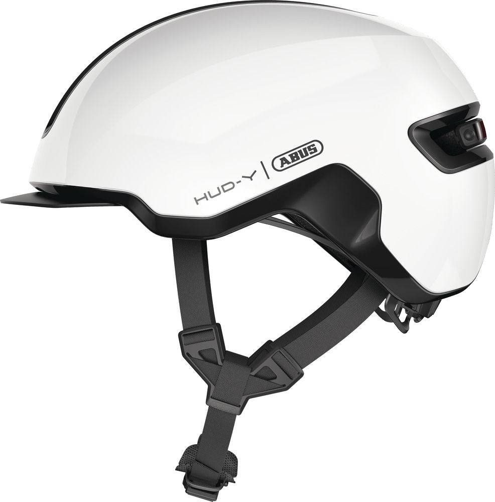 ABUSABUS-HUD-Y shiny white velo helm