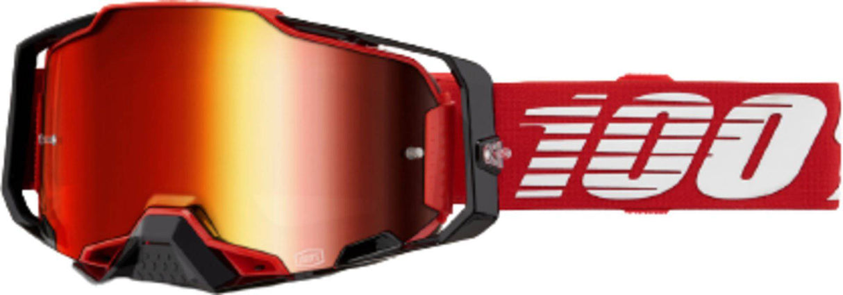 100percent 100percent-ARMEGA Goggle Red - Mirror Red Lens