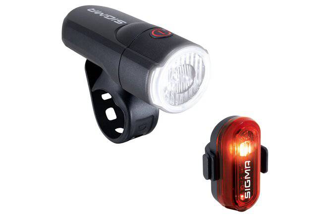 SIGMA SPORT Sigma Lichtset Aura 30 FL & Curve schwarz