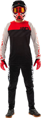 100percent 100percent-Jersey R-Core grau-racer red