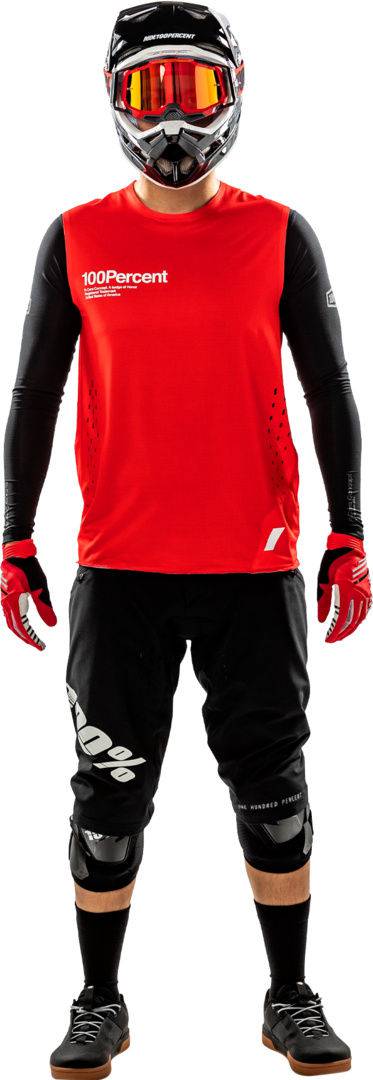 100percent 100percent-BIB Jersey R-Core Concept rouge