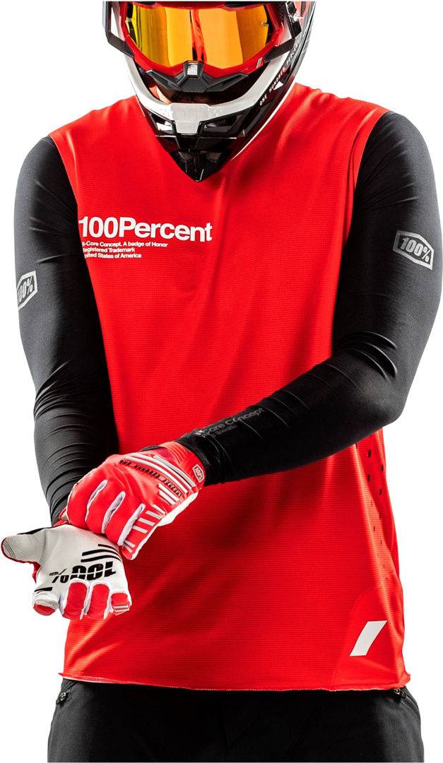 100percent 100percent-BIB Jersey R-Core Concept rouge