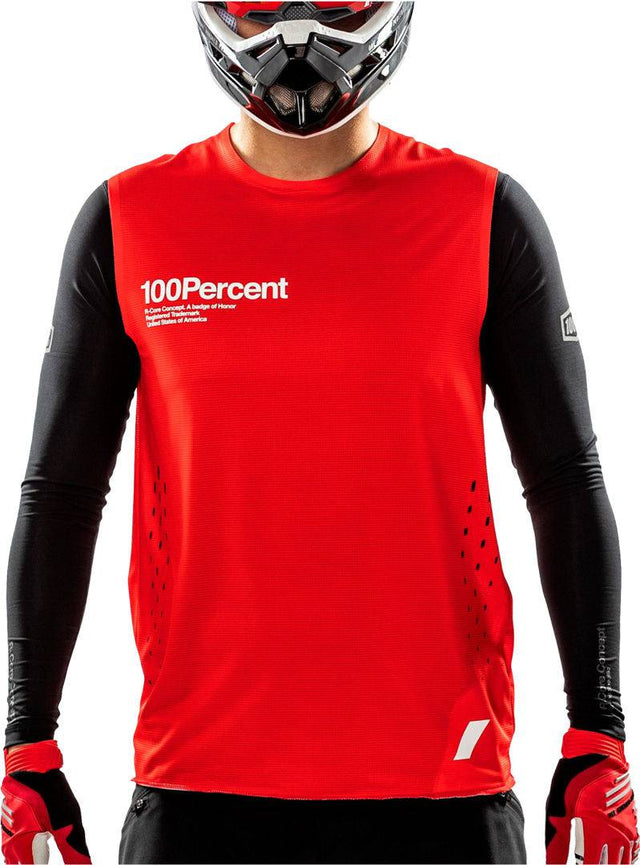 100percent 100percent-BIB Jersey R-Core Concept rouge