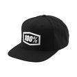 100percent100percent-Hut Icon Snapback schwarz