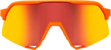 100percent 100percent-Brille S3 Soft Tact Neon Orange-HiPER Red ML