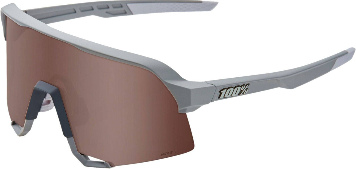 100percent 100percent-Brille S3 Soft Tact Stone Grey-HiPER Crimson