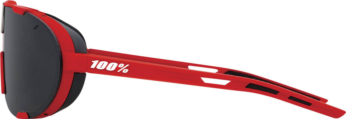 100percent 100percent-Brille Westcraft Soft Tact Red-Black Mirror