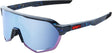 100percent 100percent-Brille S2 -Black Holographic -Hiper Blue Multilayer Mirror Lens