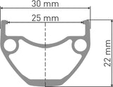 DT Swiss DT Swiss-HU 1900 SPLINE Laufrad 29" CL 25 100/5