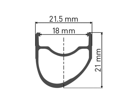 DT Swiss DT Swiss-RR 411 Felge asymmetric RB 700c 18 24L