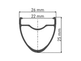 DT Swiss DT Swiss-RR 481 Felge DB 700c 22 32L