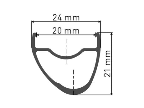 DT Swiss DT Swiss-RR 421 Felge asymmetric DB 700c 20 32L