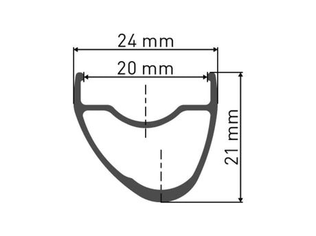 DT Swiss DT Swiss-RR 421 Felge asymmetric DB 700c 20 28L