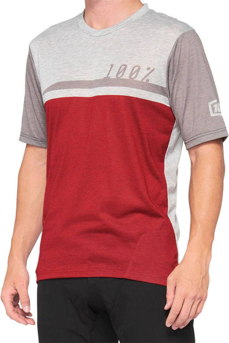 100percent 100percent-Jersey Airmatic cherry-grau