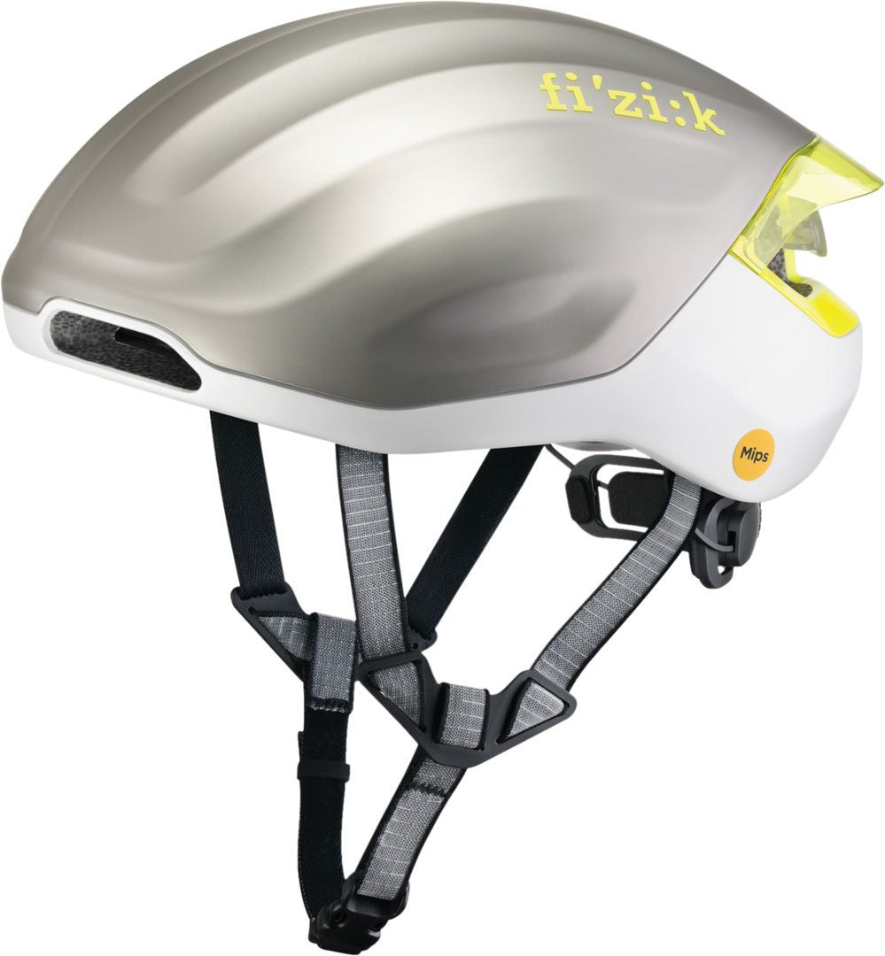 Fizik-Kudo Aero Helmet + Light silber