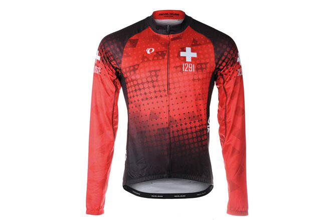 PEARL iZUMi PEARL iZUMi ELITE Thermal LS Jersey SF Suisse Edition 2.0 red