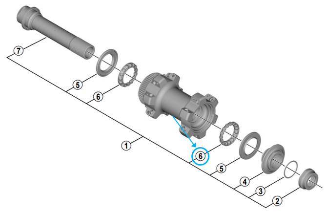 Shimano Kugellagerkäfig WH-RX31-F12