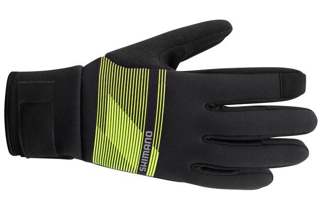 Shimano Shimano Unisex Windbreak Thermal Gloves neon yellow