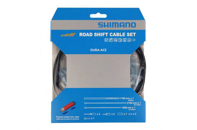 Shimano Shimano Schaltzugset Road Polymer schwarz Blister