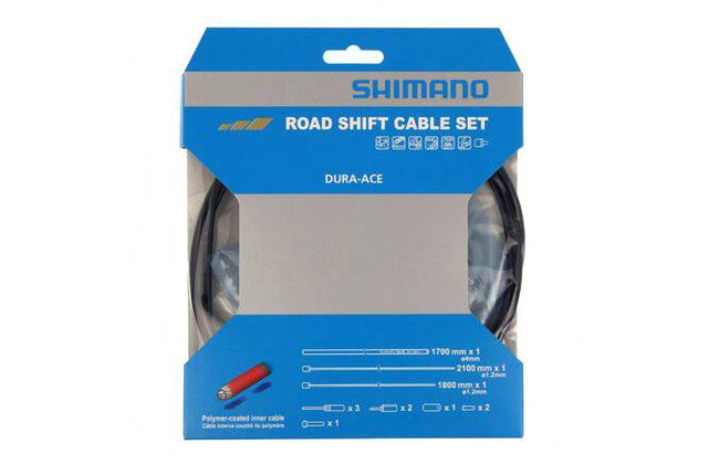 Shimano Shimano Schaltzugset Road Polymer schwarz Blister