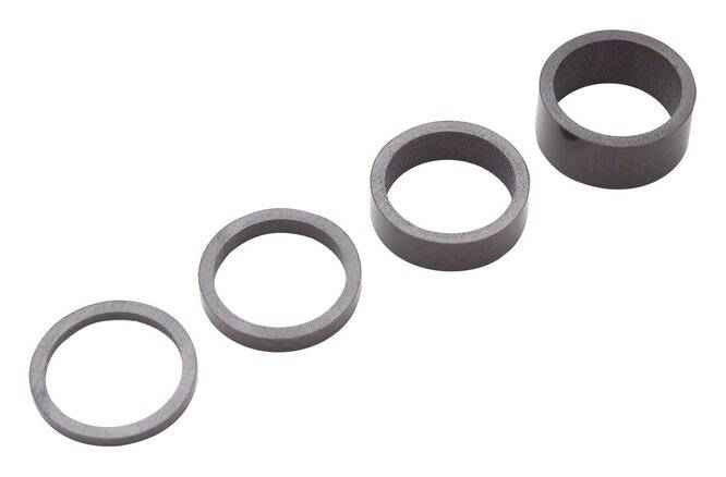 PRO PRO Steuersatz-Spacer 28.6 mm carbon Set 3, 5, 10, 20 mm schwarz