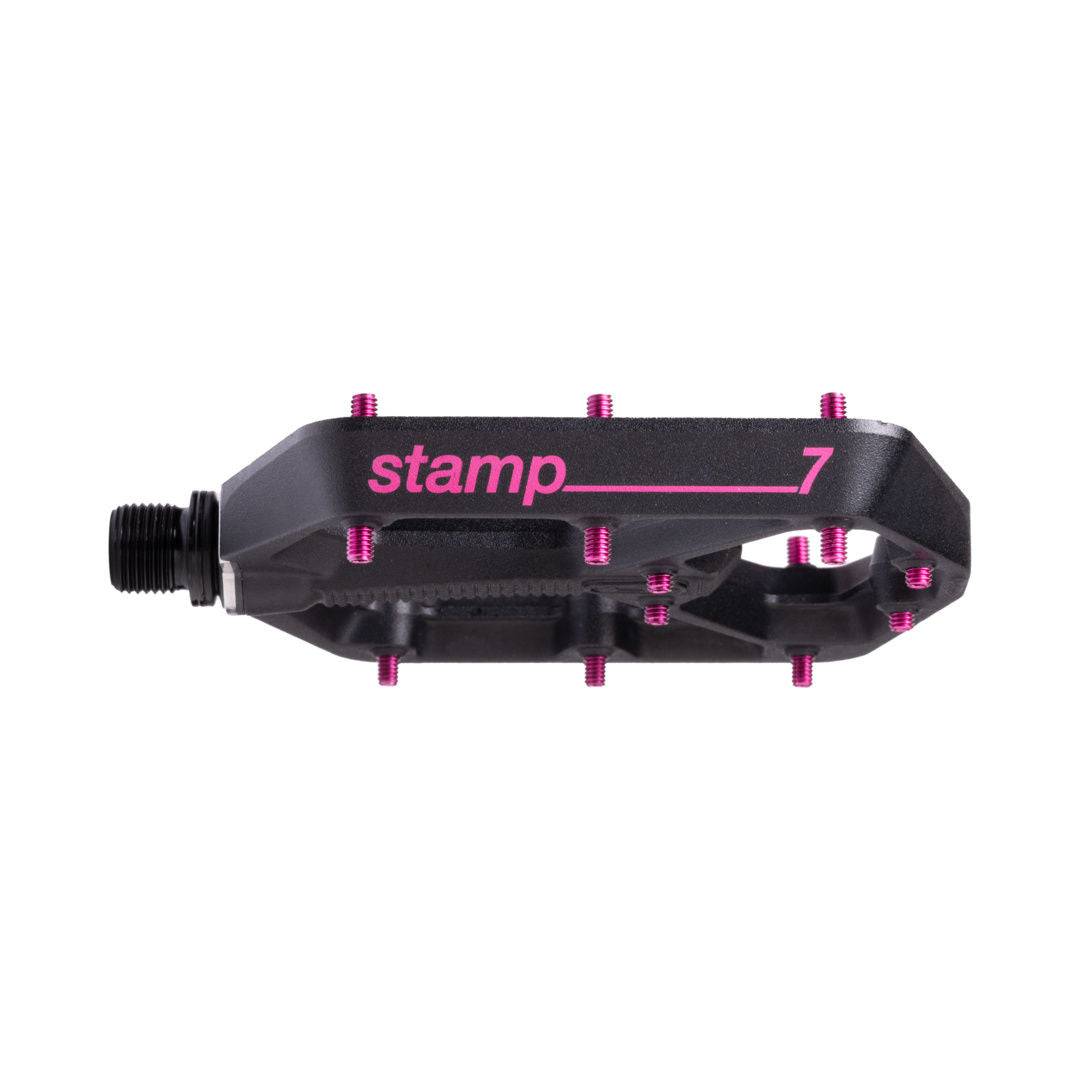 Crankbrothers Crankbrothers-Pedal Stamp 7 large schwarz-pink