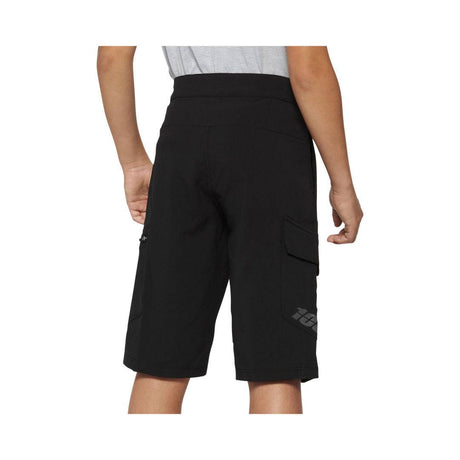 100percent100percent-Shorts Ridecamp Youth w-Liner schwarz