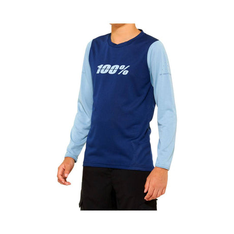 100percent 100percent-Jersey Ridecamp Youth LS navy-blau