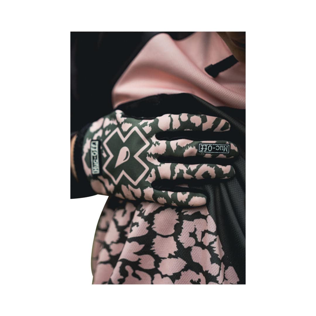 Muc-Off Muc-Off-MTB Rider Gloves green/pink leopard