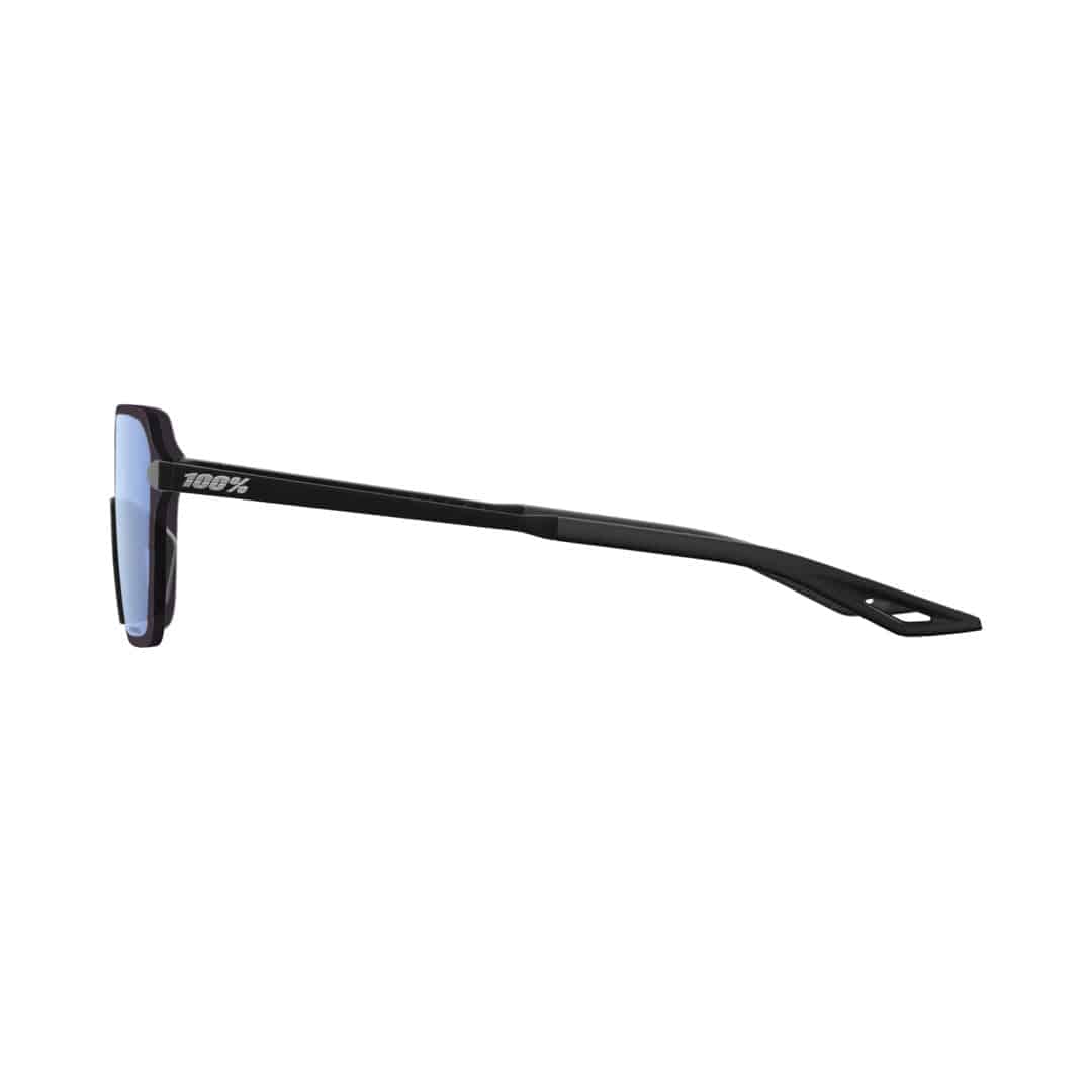 100percent 100percent-Legere Trap Brille Soft Tact Black - Hiper Blue Multila