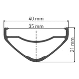 DT SwissDT Swiss-HX 1700 SPLINE Laufrad 27.5" IS 35 148/12 MS