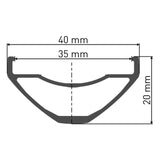 DT Swiss DT Swiss-H 1900 SPLINE Laufrad 29" CL 35 110/15