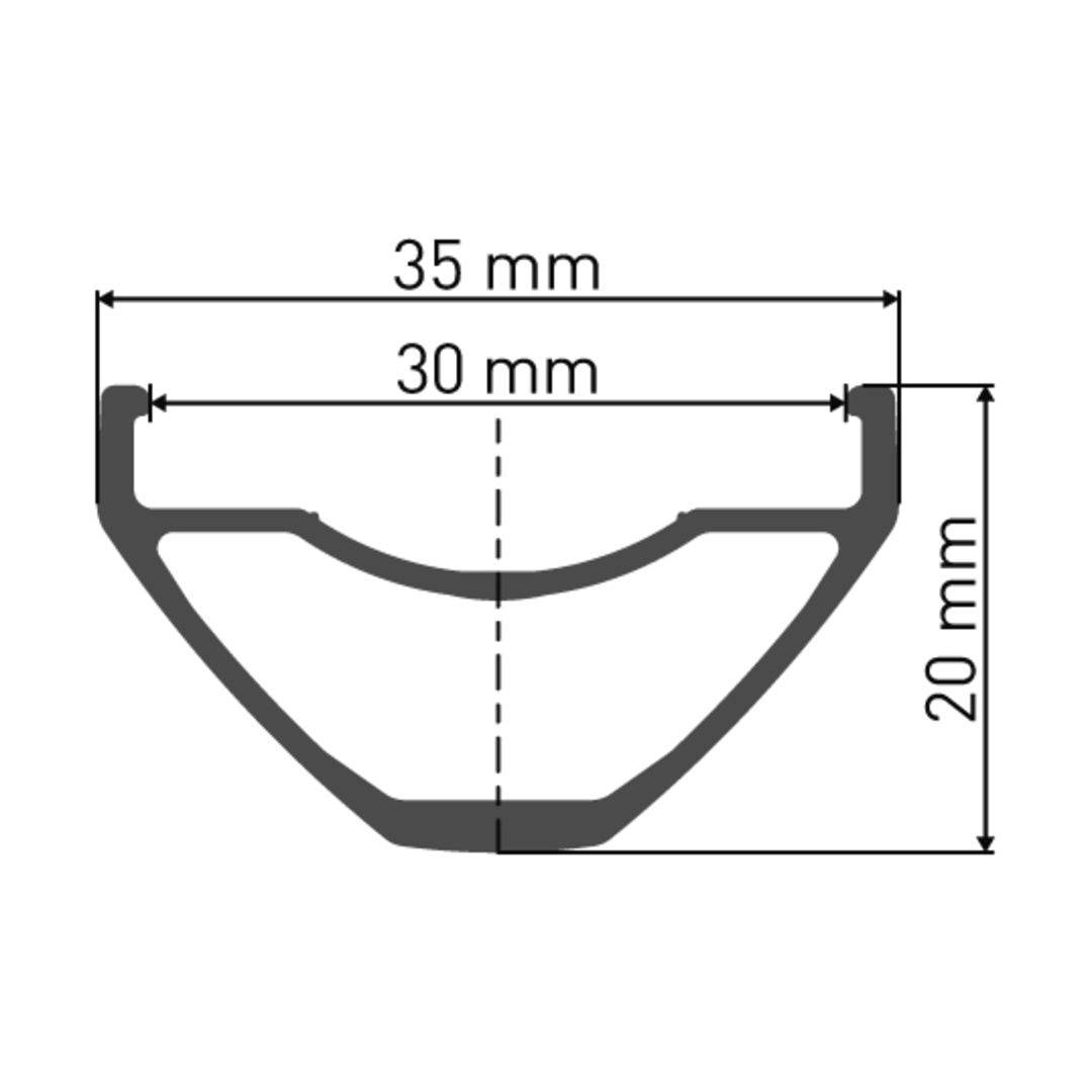 DT Swiss DT Swiss-H 1900 SPLINE Laufrad 27.5" CL 30 148/12