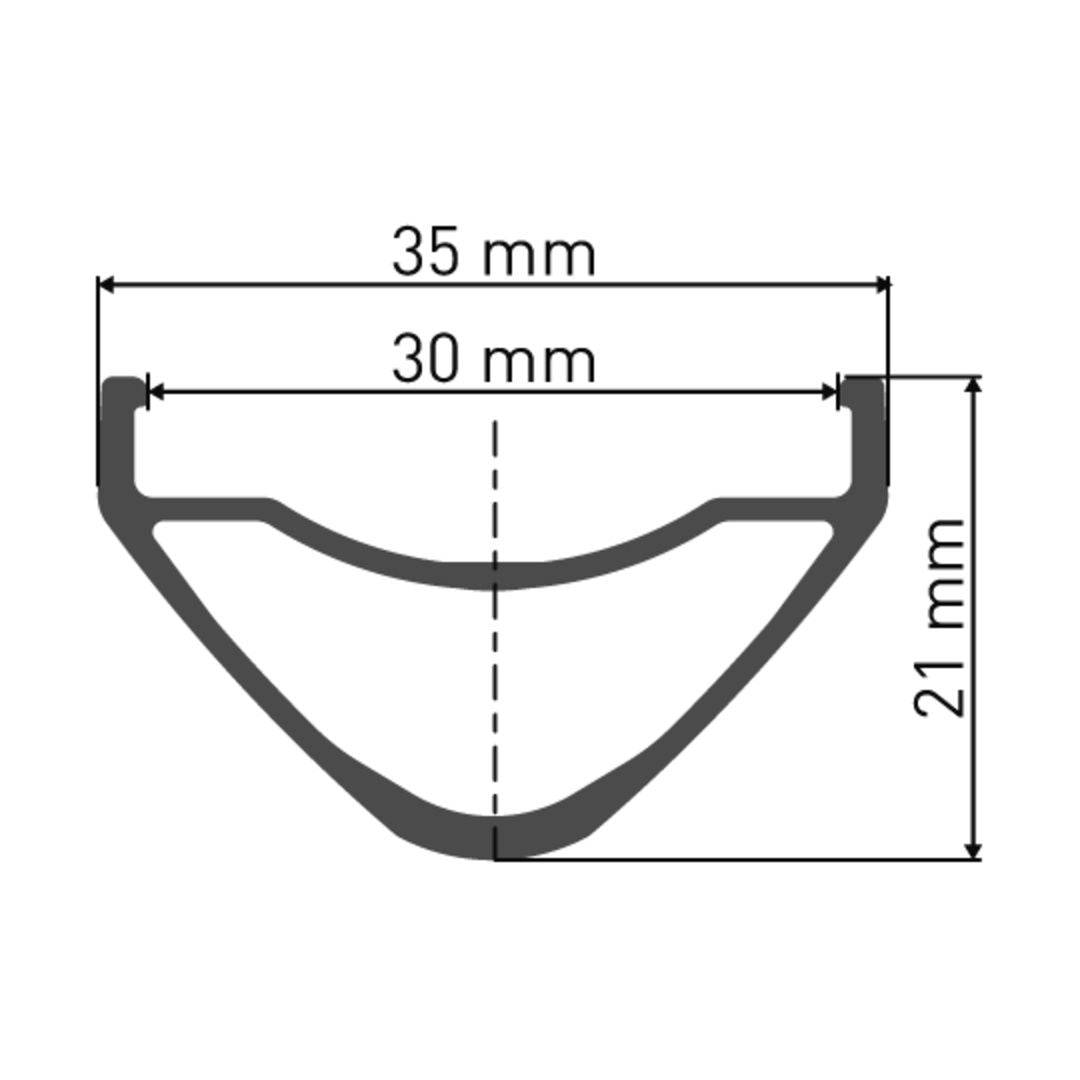 DT Swiss DT Swiss-HX 1700 SPLINE Laufrad 27.5" CL 30 148/12 XD