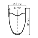 DT SwissDT Swiss-PR 1400 DICUT Laufrad Oxic 700c RB 32 100/5mm