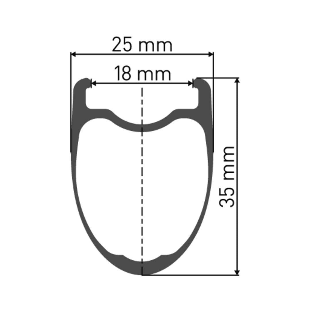 DT SwissDT Swiss-PRC 1400 SPLINE Laufrad 700c RB 35 100/5mm