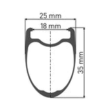 DT SwissDT Swiss-PRC 1400 SPLINE Laufrad 700c RB 35 100/5mm