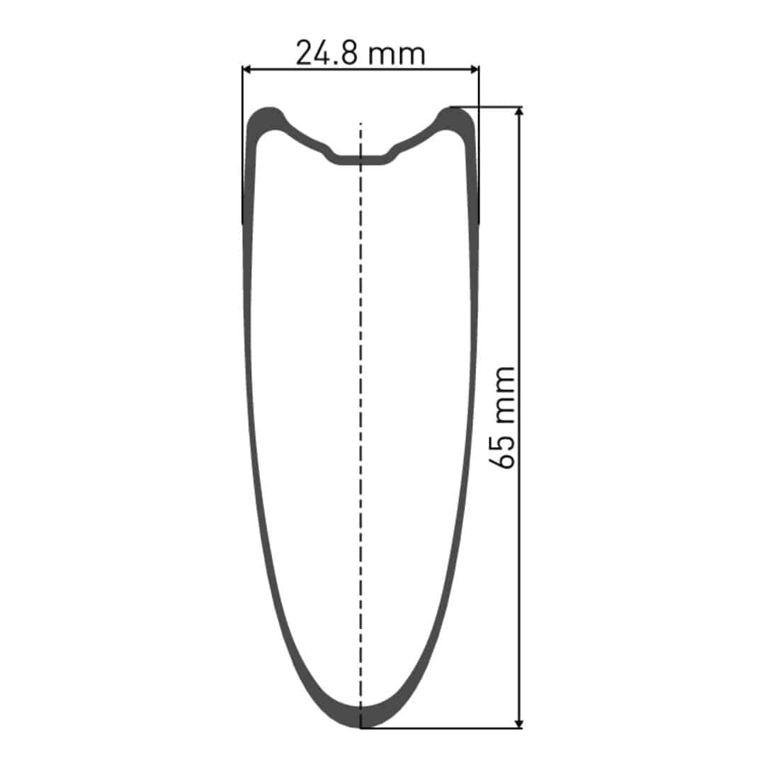 DT Swiss DT Swiss-TRC 1400 DICUT Laufrad Tubular 700c 65 120mm