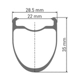 DT SwissDT Swiss-CRC 1400 SPLINE Laufrad 700c CL 35 100/12