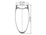 DT Swiss DT Swiss-HEC 1400 SPLINE Laufrad 700c CL 47 100/12mm